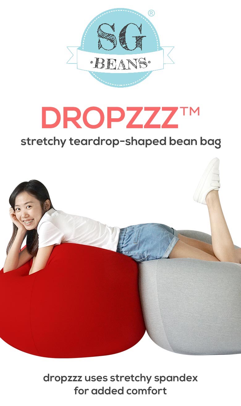 Dropzzz - stretchy teardrop bean bag
